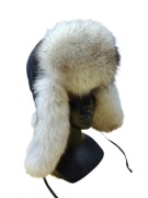 Czapka Futrzana Papacha Uszatka Lis z Lisa M 56/57 cm