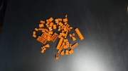 Lego Orange Brown Klocki 