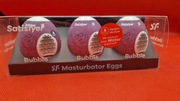 Satisfyer Masturbator Egg 3er Set Bubble, Jajko do masturbacji dla mężczyzn