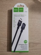 HOCO adapter OTG Typ C (męski) do Lightning (żeński) 3A U107 0,1 m czarny 