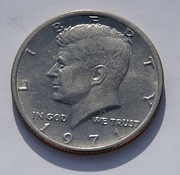 50 cent 1971 bzm  half dollar  Kennedy Stan !!