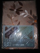 Obrus cerata metallic złoty kwiaty 100x137cm 