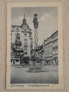 Świdnica Schweidnitz 1913 Kolumna Trójcy Świętej stara pocztówka vintage