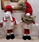 Skrzaty bożonarodzeniowe para skrzatów 60cm 