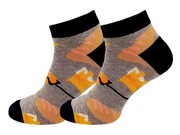 Skarpety Skarpetki Męskie Kolorowe Śmieszne Bawełniane Stopki Wzory 