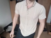 Beżowe Polo w Paski, Big Star, M