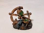 Ozdoba Dekoracja do Akwarium NOWA - Koło sterowe szer 14cm