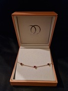 Bransoletka z rubinami i granatami pink gold