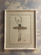 Obraz akwarela-Baletnica 