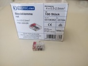 Szybkozłączka 4x2,5 drut 100szt PROTEC.class