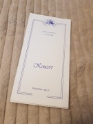 stara ulotka program koncert zamek królewski w warszawie nr 916