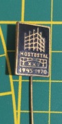 Stara spinka znaczek pins Mostostal 1945 1970