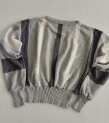 BOUCLE damski krótki sweter fioletowy/lilia M/38