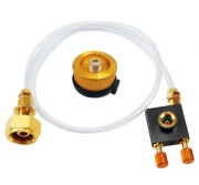 Adapter 7/16 z wężem napełniania kartuszy gaz 