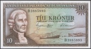 ISLANDIA 10 KORON 1957 - ERIKSSON - B