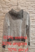 Sursive sweterek z wełną, angora L