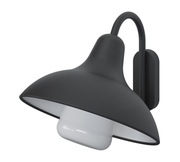 ciemnoszara lampa ścienna zewnętrzna industrial/loft/retro