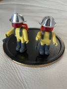Bardzo rzadkie vintage figurki Kinder w stylu Lego, strażacy