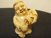 Mnich z beczułką, jak netsuke