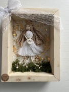 Prezent na chrzest anioł w ramce 