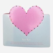 Kartki walentynkowe z diamencikami handmade.