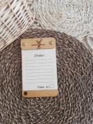 Notes kelnerski Restauracja