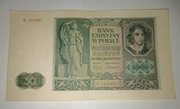 50 złotych 1941 Emilia Plater Seria B Sztywny Papier