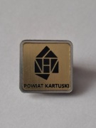 Herb logo powiat Kartuski przypinka pin metaliczna odznaka wpinka