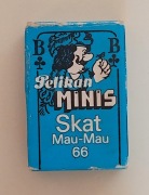 Unikat! Mini karty Pelikan JEANS MINIS Skat Mau-Mau 66 - Vintage lat 80.