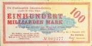 + Niemcy + Kallenberg + 100.000.000.000  Marek + 1923 + Rzadkosc ! 