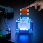 Lampka nocna Minecraft Game Night LED zmieniająca kolory, ładowalna USB