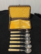 Łyżeczki DO LODÓW,konfitur w PIĘKNEJ KASECIE.Papier mache.