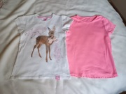 2 bluzeczki bawełniane firmy STUDIO PETS  r. 128