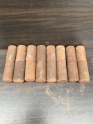 Zawiasy 8 szt. toczone stalowe do spawania 110X30 produkcja z lat 80-tych