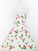 Sukienka letnia na lato owoce wisienki pin up na ramiączkach imprezowa