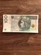 Banknot 100 zł nr DG1111188