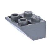 LEGO Skos odwrócony 2x2 3660 szary ciemny - 2 szt.