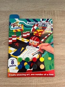 Zestaw do malowania po numerach dla dzieci - samochody wyścigowe 