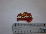 Magnes na lodówkę - 665g. ŁOTWA Mapa METAL 