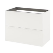 Szafka wisząca pod umywalkę lub blat Goodhome Imandra 80 cm biała matowa