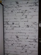 Tapeta biała cegła 3 i pół rolki