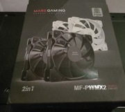 2 wentylatory 120mm białe nowe Mars Gaming