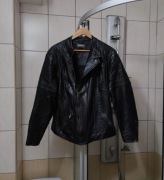 ramoneska kurtka motocyklowa L eko skóra classic sport retro drip premium v