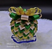 Bombka bombki ze wstążki karczoch Boże Narodzenie