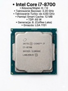 Procesor Intel Core i7-8700 | 6 rdzeni, 12 wątków | Turbo 4.60 GHz