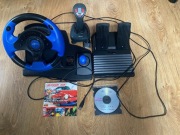 kierownica do gier wyścigowych+Joystik,1-gra,CD ze sterownikiem