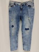 Reserved damskie spodnie jeansy z dziurami jasno niebieskie M/38