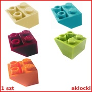 LEGO 3660 SKOS odwrócony 2x2 c.czerwony limonka pomarańczowy Tan lazurowy