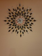 Własnoręcznie robiony zegar naścienny 