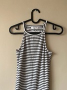 Reserved, sportowa sukienka w biało-czarne paski, rozmiar 34/XS